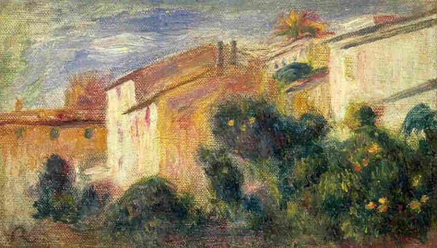 Renoir vue  du  jardin de la  villa
