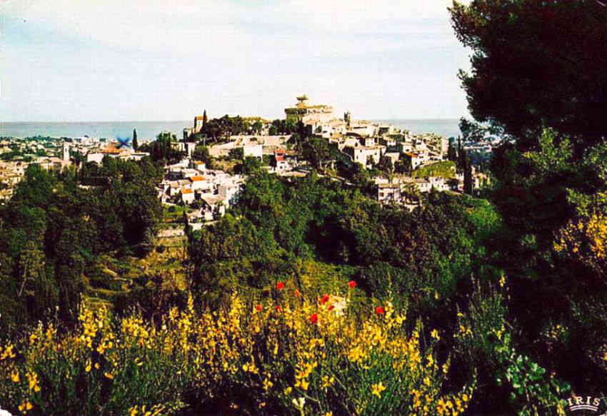 Vue de Cagnes ann&eacute;es 1960