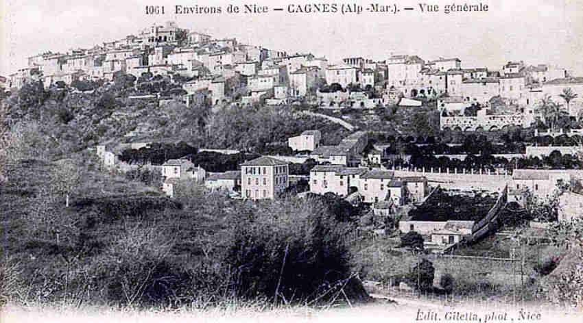 Vue de Cagnes ann&eacute;es 1930-40