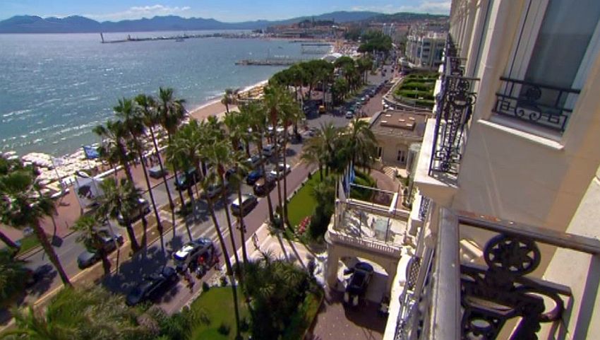 La croisette depuis  le Carlton &agrave; Cannes