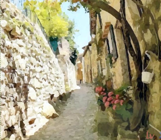 Ruelle de Coaraze par Laura Voolu