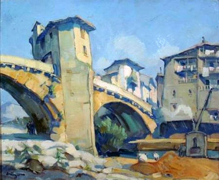 Pont Vieux Sospel par Louis Vigon