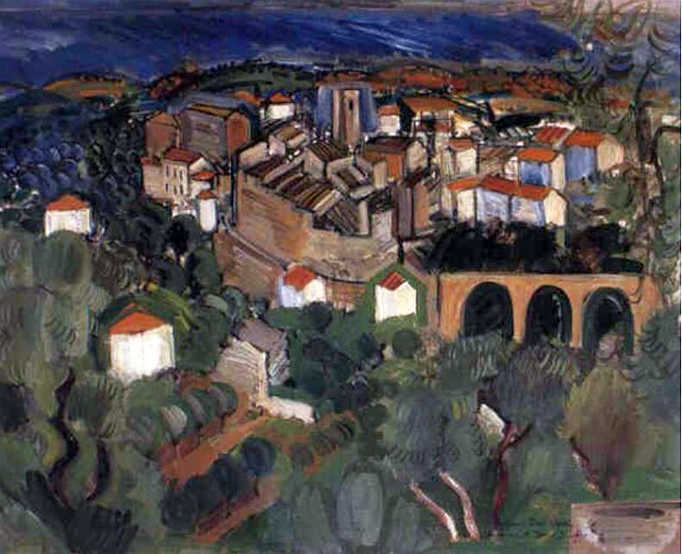 Saint Paul de Vence par   Raoul Dufy