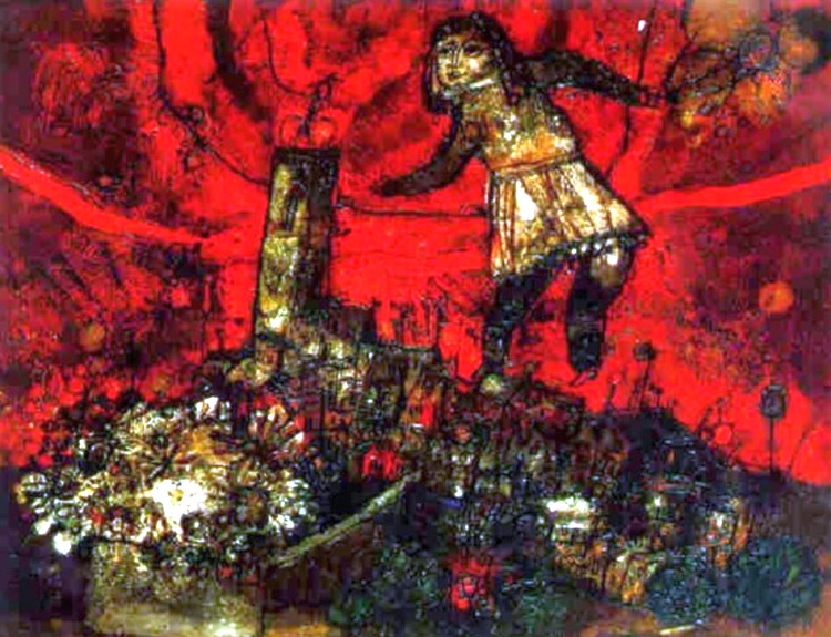 Saint Paul de Vence par Th&eacute;o Tobiasse