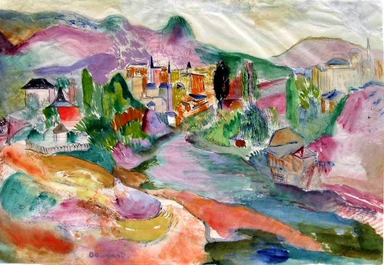 Saint Paul de Vence par Pierre Bonnard