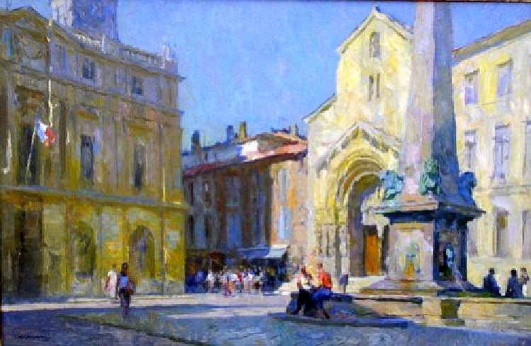 Le square &agrave; Arles  by Kevin MacPherson