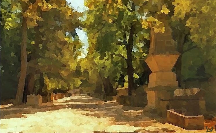 Les Alyscamps &agrave; Arles par Laura Voolu