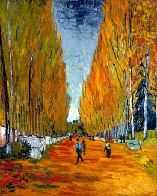 Les Alyscamps &agrave; Arles par Vincent van Gogh