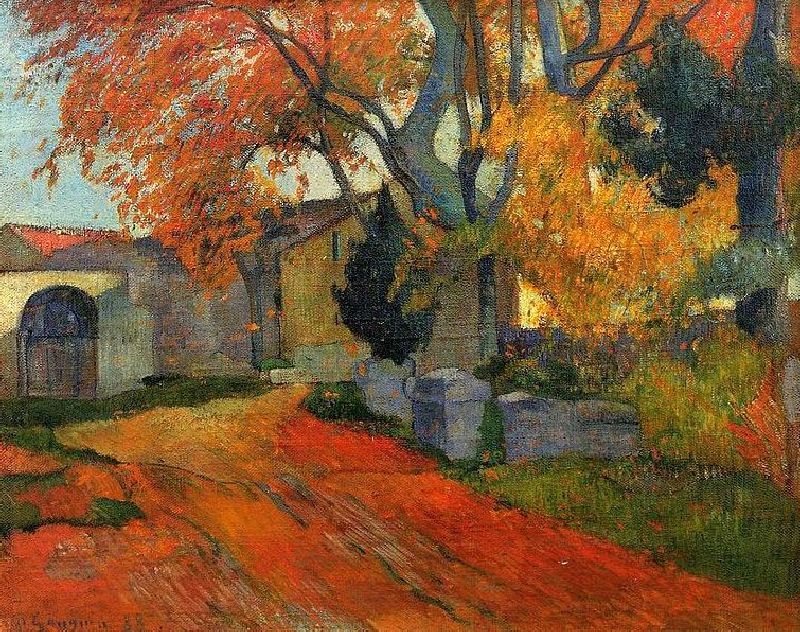 Les Alyscamps &agrave; Arles par Paul Gauguin