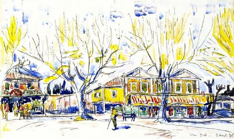 Maison de van Gogh &agrave; Arles par Paul Signac