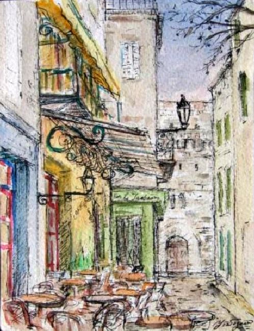 Le caf&eacute; de van Gogh &agrave; Arles par Haixia Liu