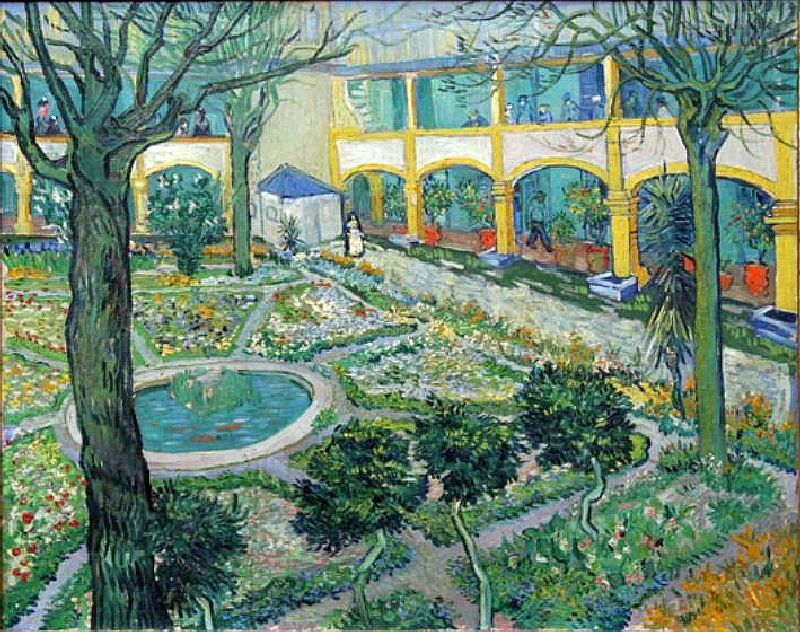 Le jardin de l'h&ocirc;pital d'Arles par Vincent van Gogh