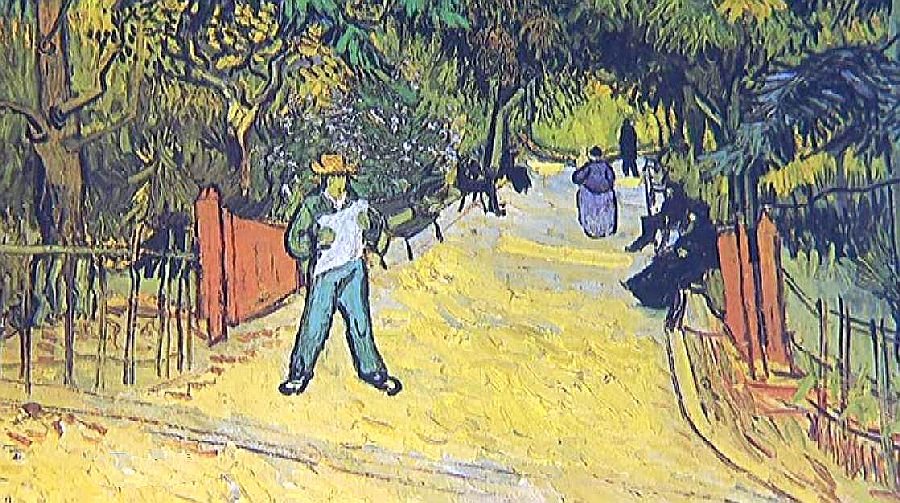 L'entr&eacute;e du jardin &agrave; Arles par Vincent van Gogh