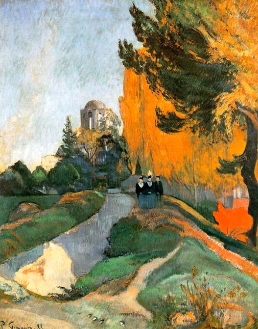 Les Alyscamps &agrave; Arles par Paul Gauguin