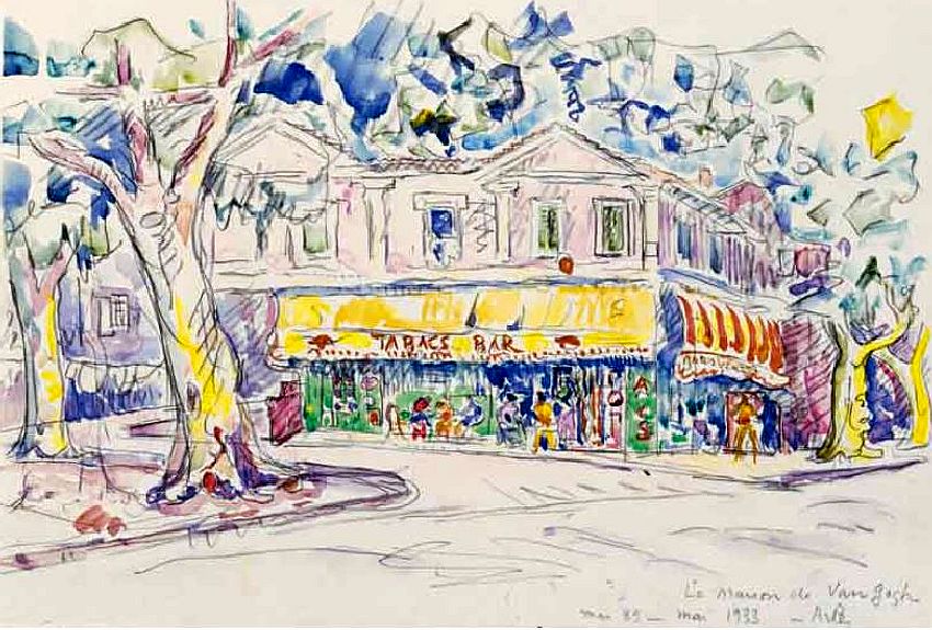 Maison de van Gogh &agrave; Arles par Paul Signac
