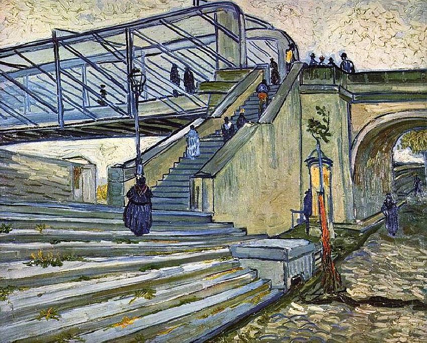 Le pont Trinquetaille &agrave; Arles par Vincent van Gogh