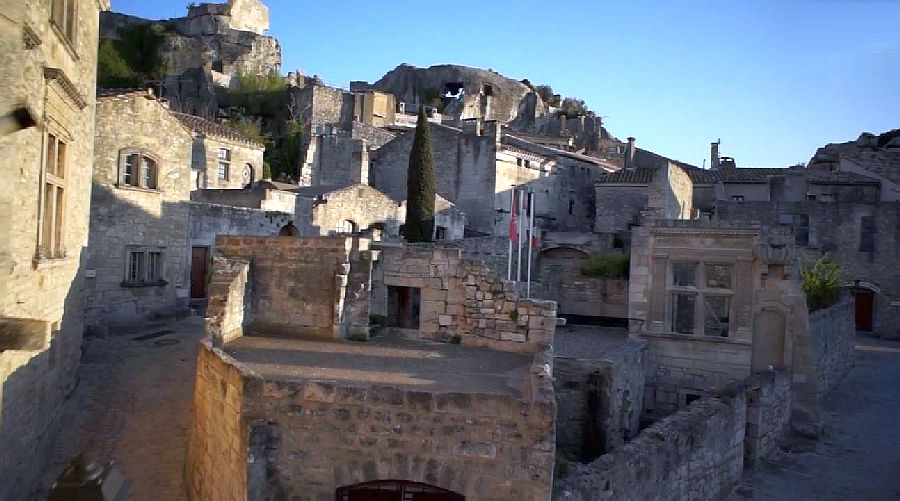 L'int&eacute;rieur du village des Baux-de-Provence