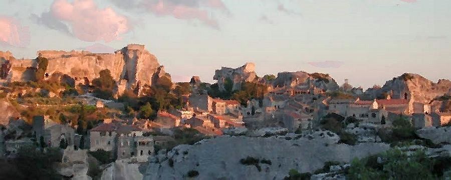 Coucher de soleil sur les Baux de Provence par Dan Kopel
