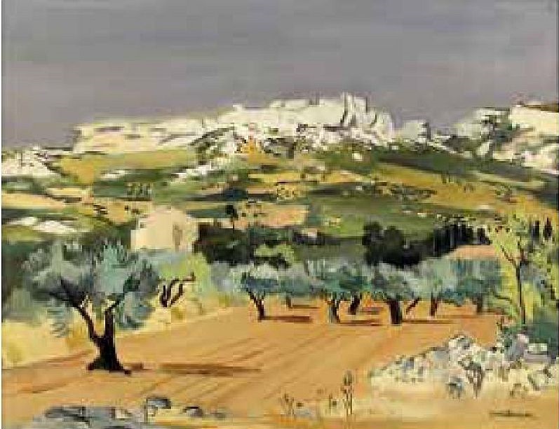 Les Baux de Provence par Yves Brayer