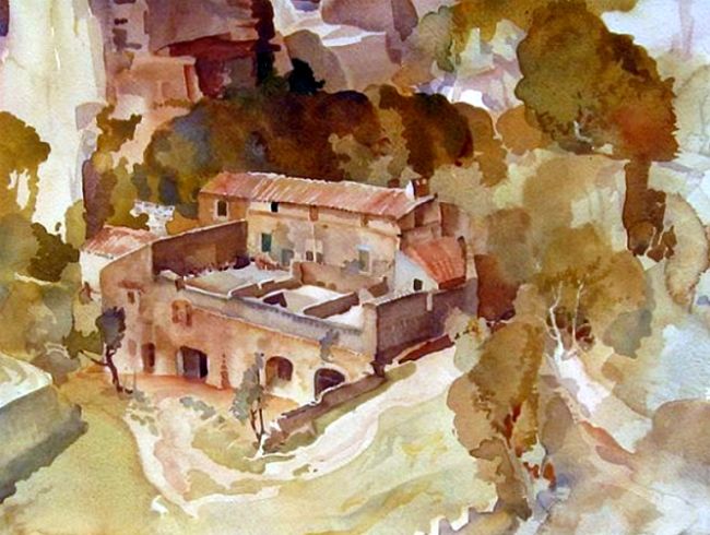 Ferme  Baux de Provence par Russell Flint