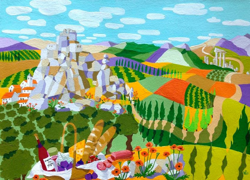 Les Baux de Provence par  Nicholas de Lacy-Brown