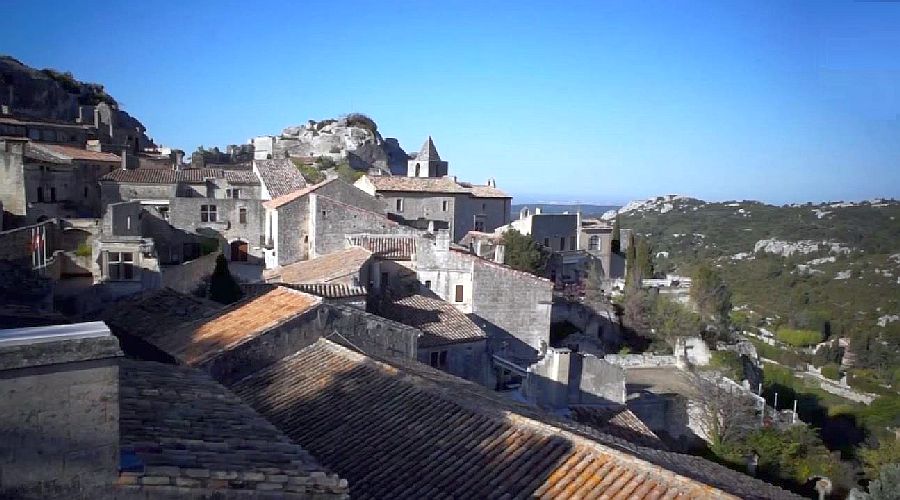 Les toits des  Baux-de-Provence