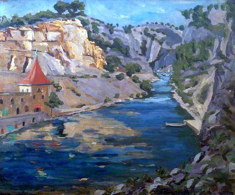 calanque par temps gris par Georges Braque