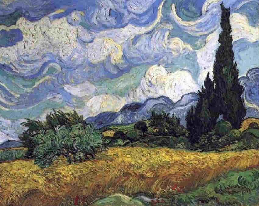 Champs de bl&eacute; Eygaliere par Vicent van Gogh