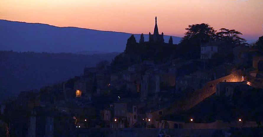 Coucher de soleil sur les hauteurs d'Allauch 