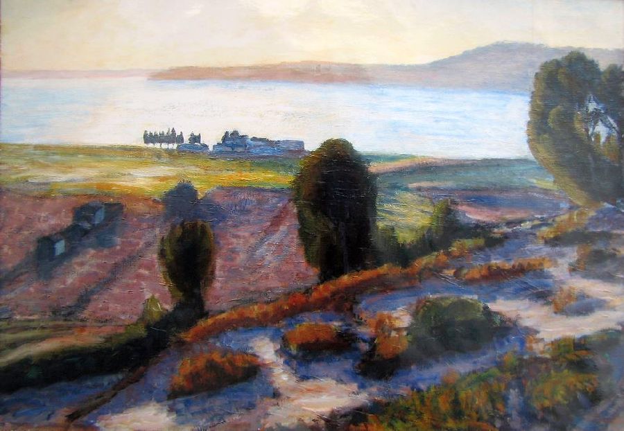 Vue de l'&eacute;tang de Berre par Ren&eacute; Seyssaud