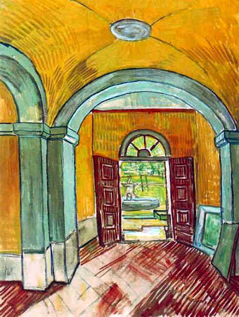 halle d'entr&eacute;e de l'h&ocirc;pital de 