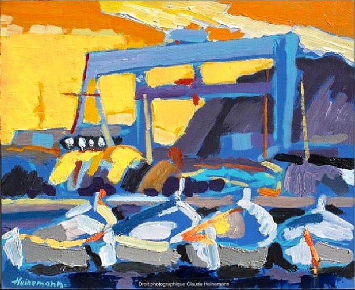 Chantier naval La Ciotat par  Claude Heinemann