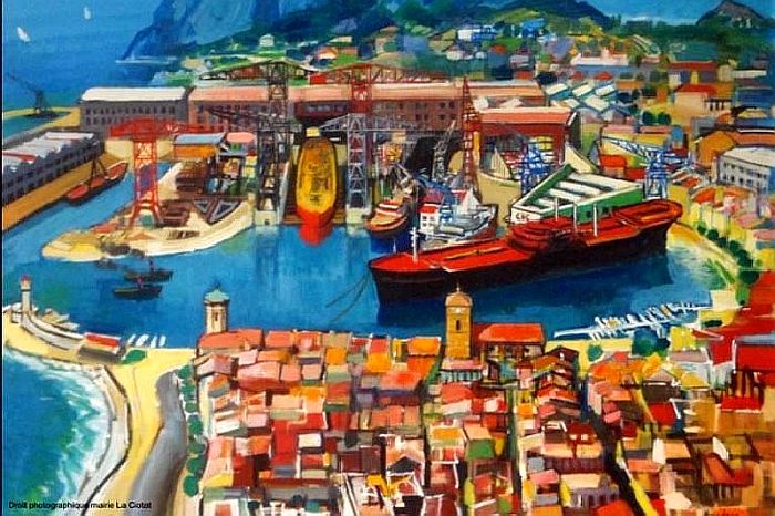 Chantier naval La Ciotat par  Rudolph Kundera
