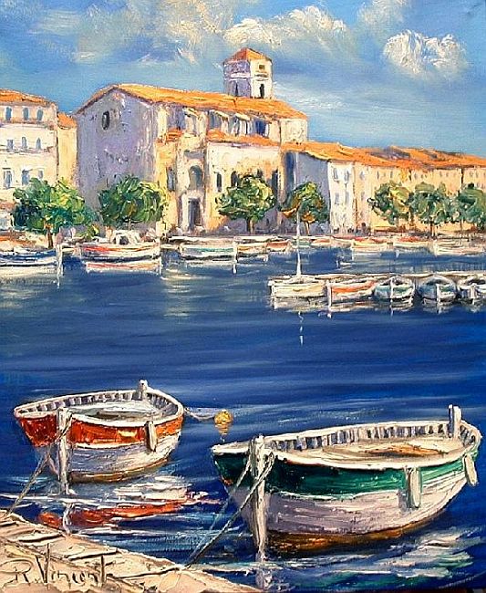 Barques dans le port de La Ciotat  par Vincent Rallo