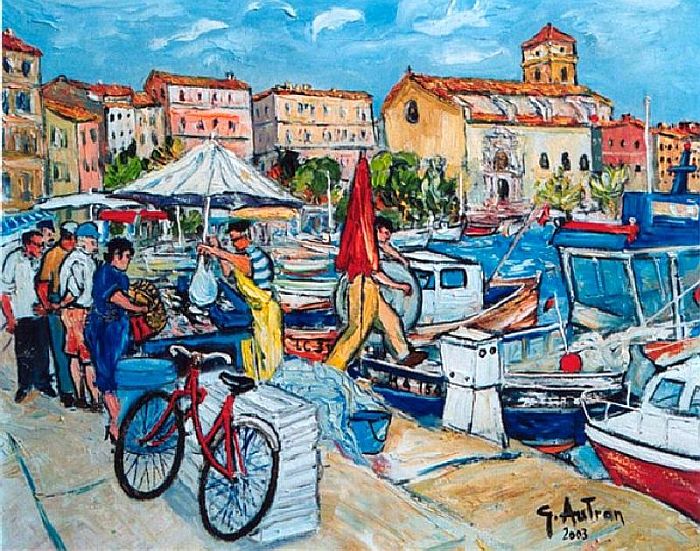 Le march&eacute;  aux poissons  La Ciotat par Georges Autran