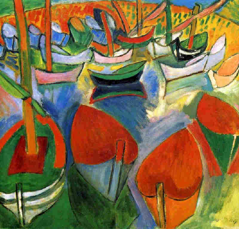 Barques &agrave; Martigues par Raoul Dufy