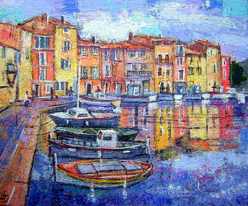 Bateaux &agrave; Martigues par Claude Carvin