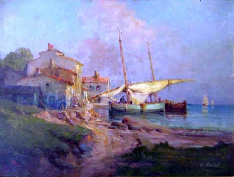 Bateaux de p&ecirc;che &agrave; Martigues par henry malfroy