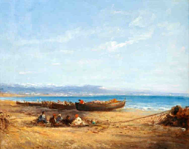 P&ecirc;cheurs davant  Martigues par F&eacute;lix Ziem