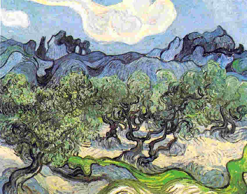 les Alpilles p ar Vincent Van Gogh