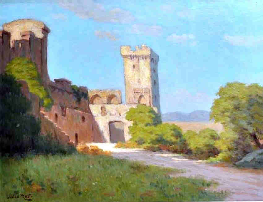 ruines abbaye Montmajour par Gaston Prost