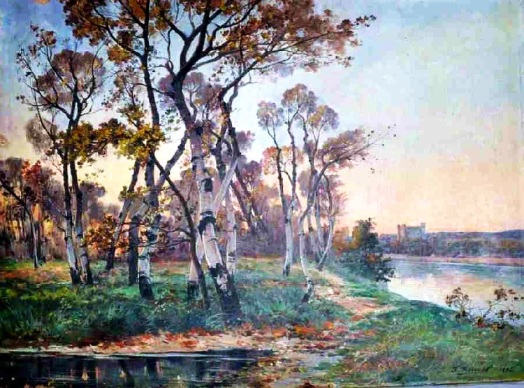 Vue du ch&acirc;teau de Tarascon par Jean-Baptiste Brunel