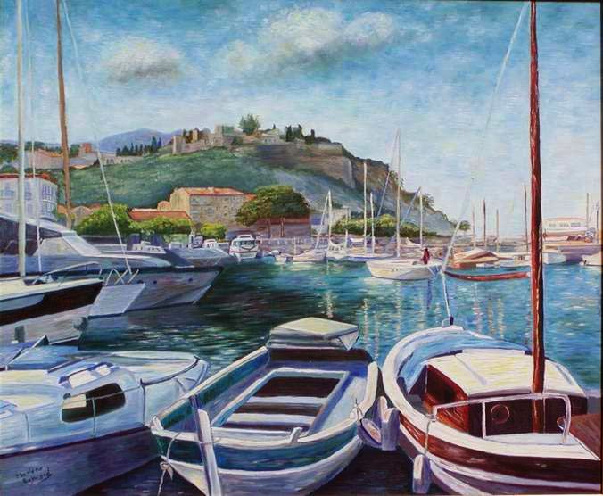 port et citadelle de Cassis par Marl&egrave;ne Raymond 