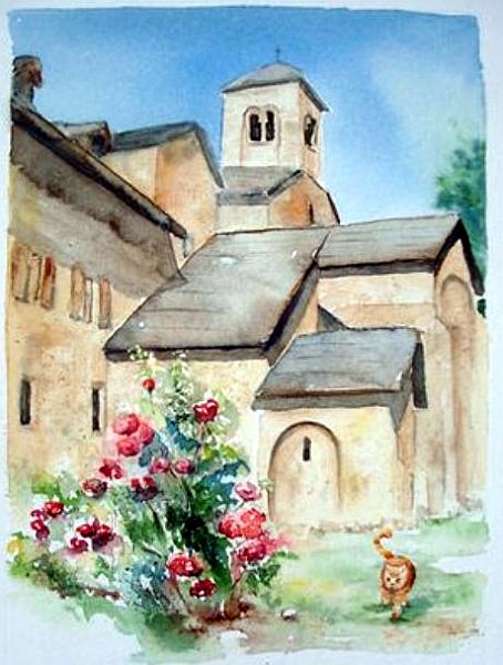 Abbaye de Boscodon par   Chantal Jodin