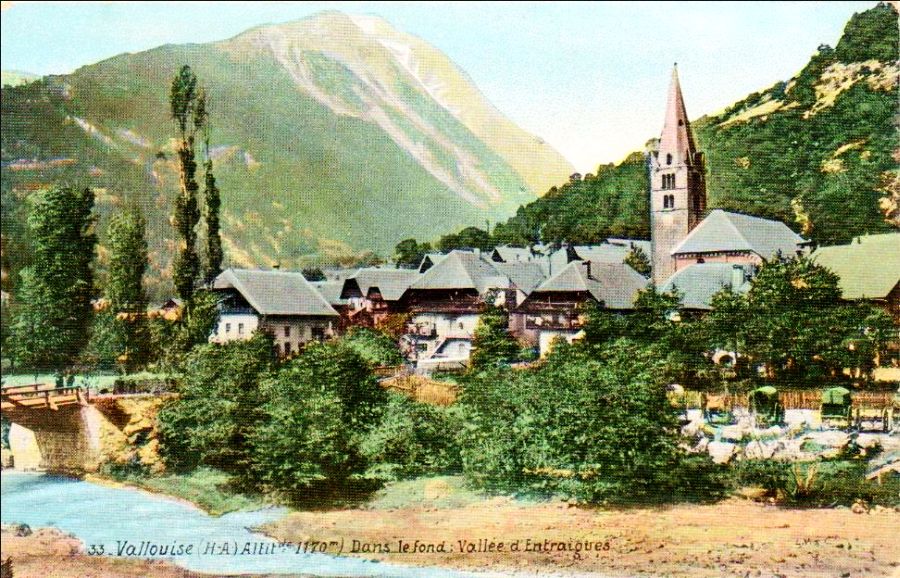 Vallouise carte ancienne