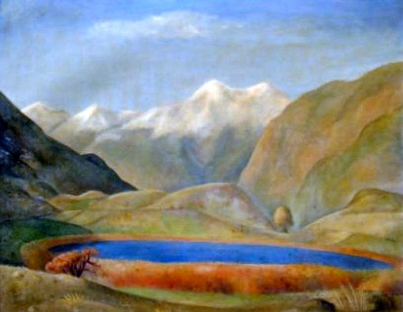 Paysage des Hautes Alpes &agrave; Guillestrepar Othon Coubine