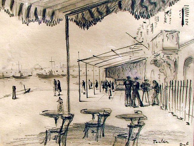 Sur le port de Toulon par Marcel Dyf