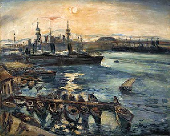 La rade de Toulon par Othon Friesz