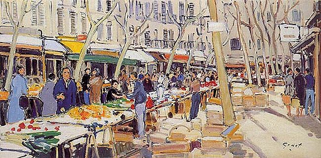 March&eacute; ensoleill&eacute; &agrave; Toulon par Pierre Godet