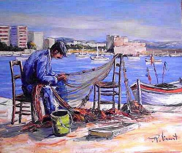 P&ecirc;cheur au mourillon &agrave; Toulon par Vincent Rallo